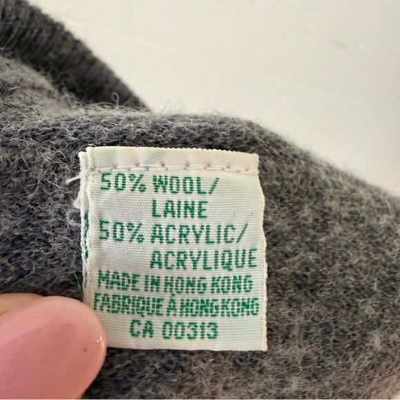 17 ✏️Vintage Wolsey | Size Large | Dark Grey Sweater Vest Grandpa Core Academia - Picture 9 of 9